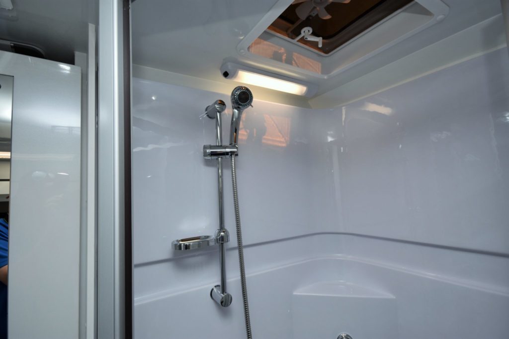motorhome with shower and toilet